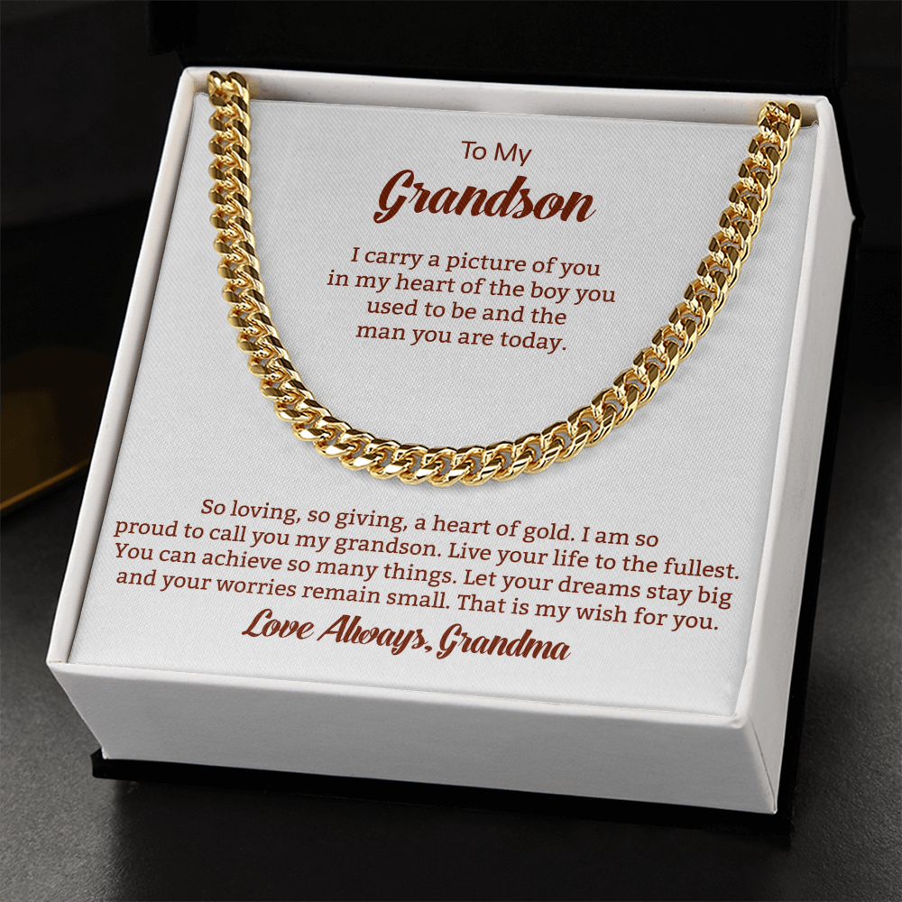 Cuban Link Chain For Grandson