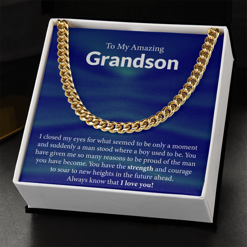 Cuban Link Chain For Grandson