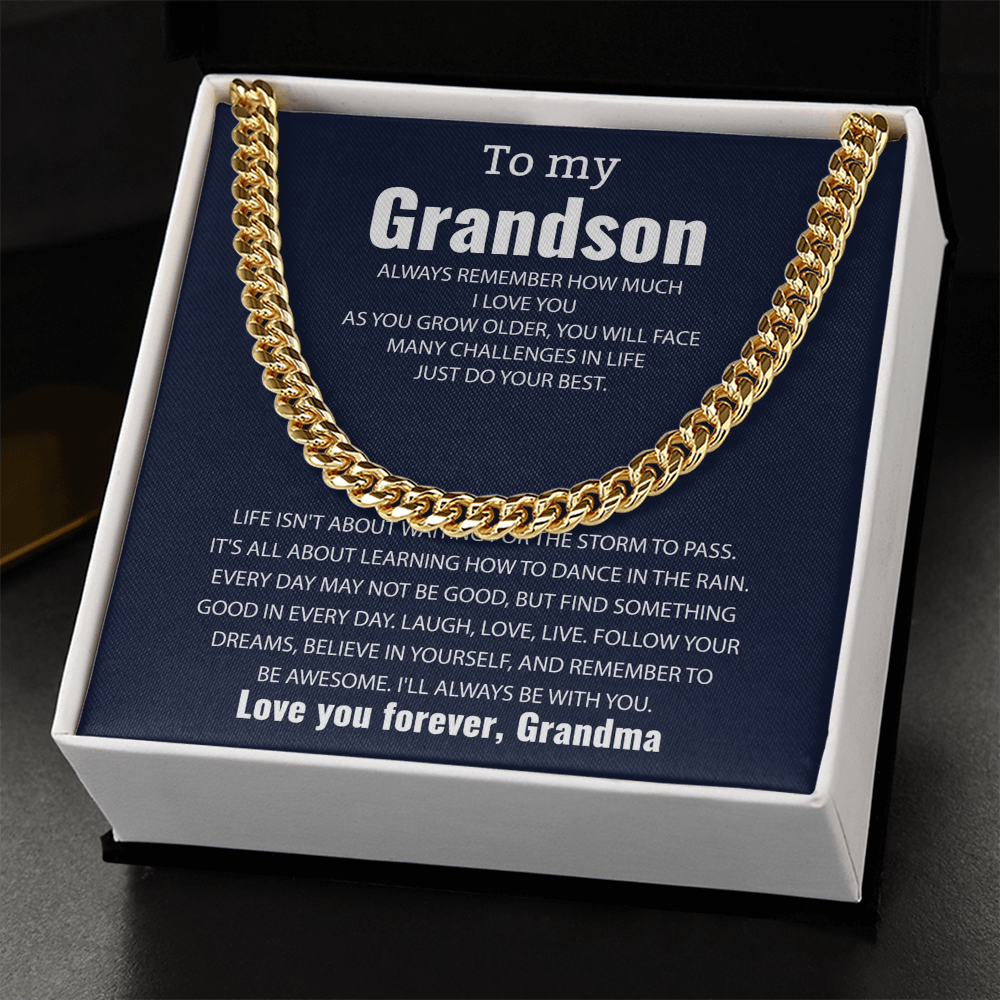 Cuban Link Chain For Grandson