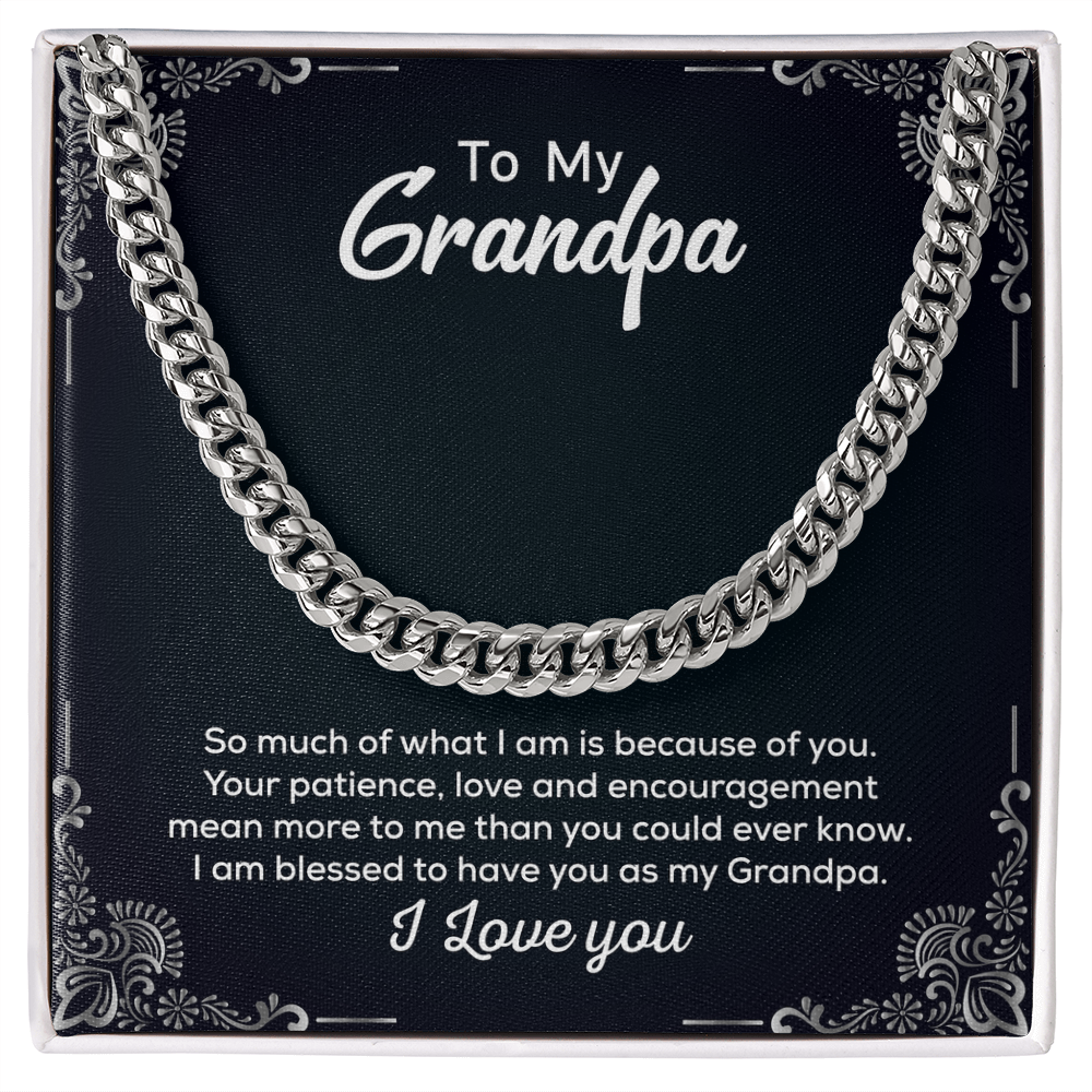 Cuban Link Chain For Grandpa