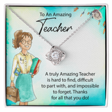 Love Knot Necklace For Teacher