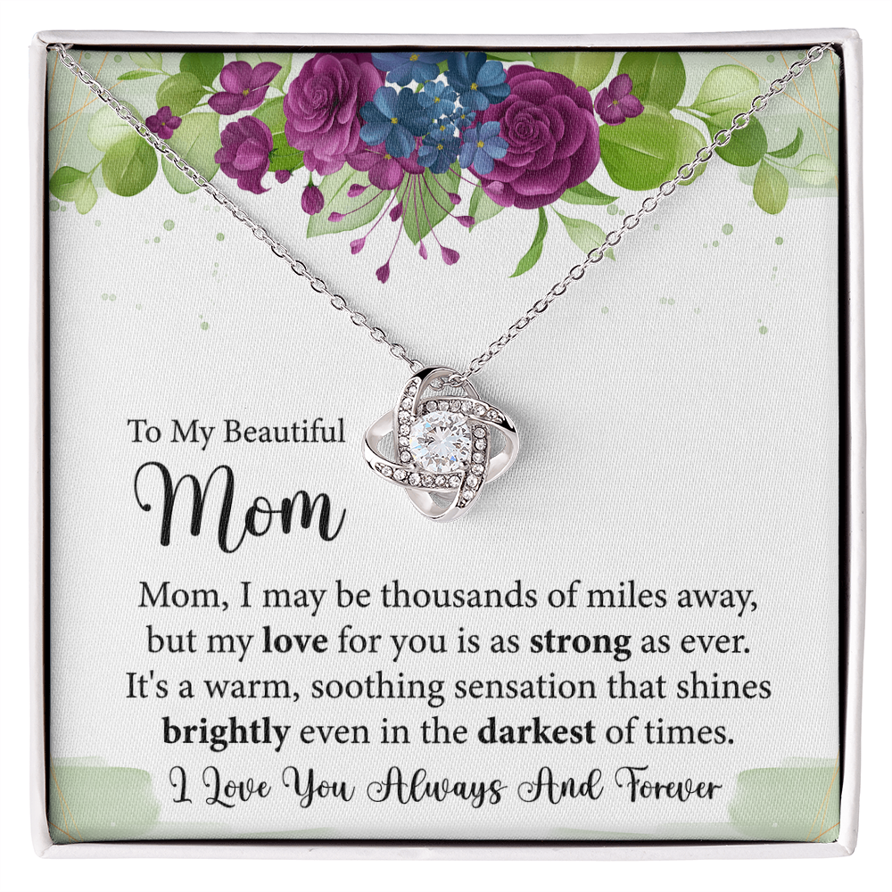 Beautiful Love Knot Necklace For Mom