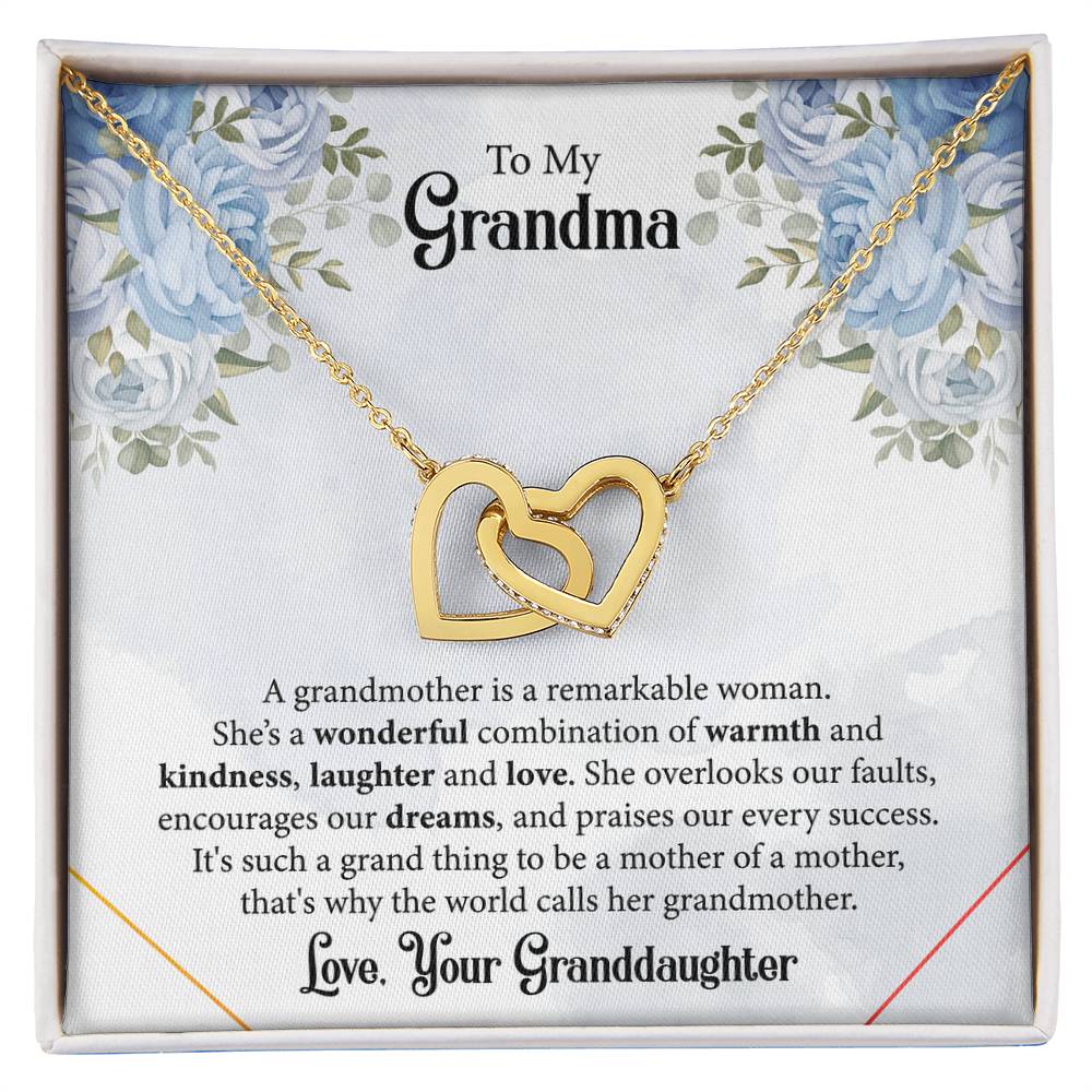 Interlocking Hearts Necklace For Grandma