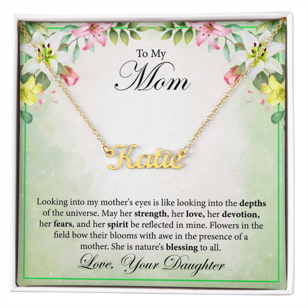 Custom Name Necklace For Mom