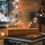 Acrylic Square Plaque For Dad