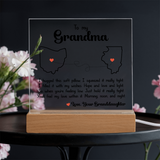 Acrylic Square Plaque For Grandma