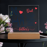 Acrylic Square Plaque For Dad