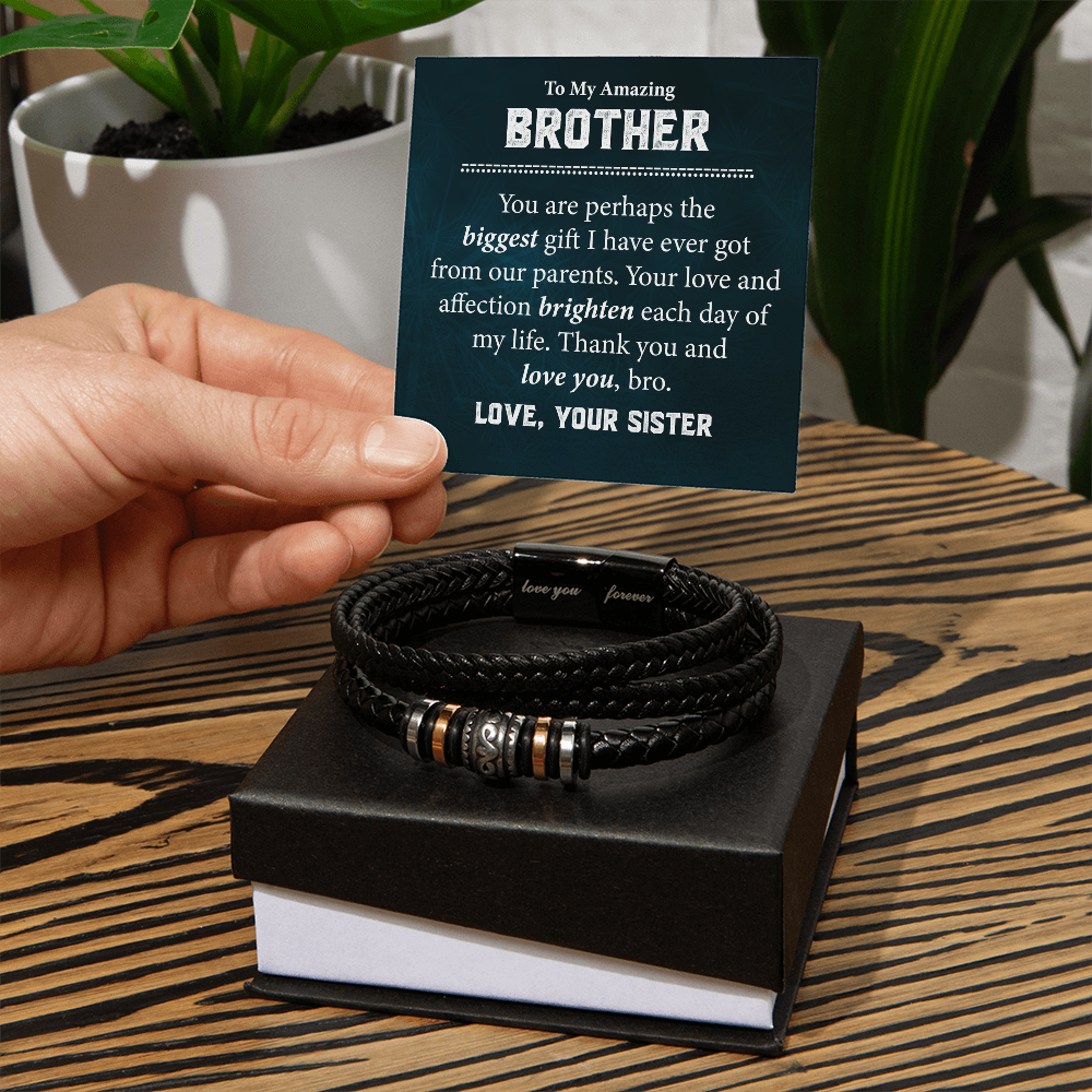 Love You Forever Bracelet For Brother