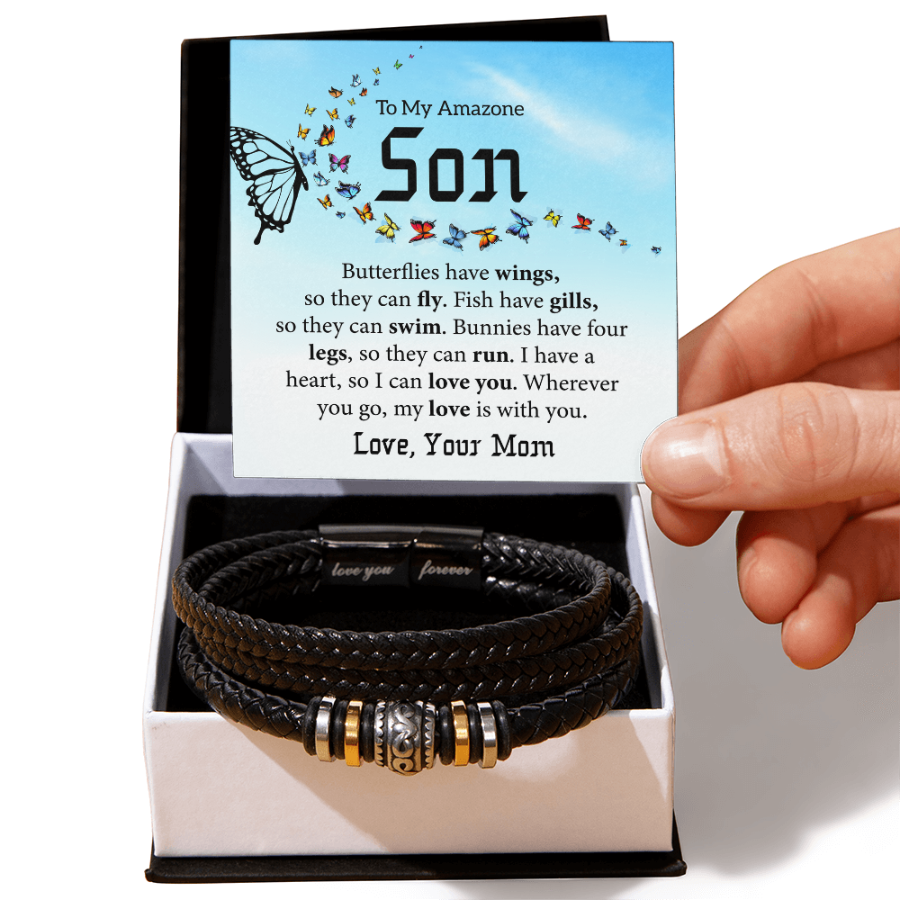 Love You Forever Bracelet For Son