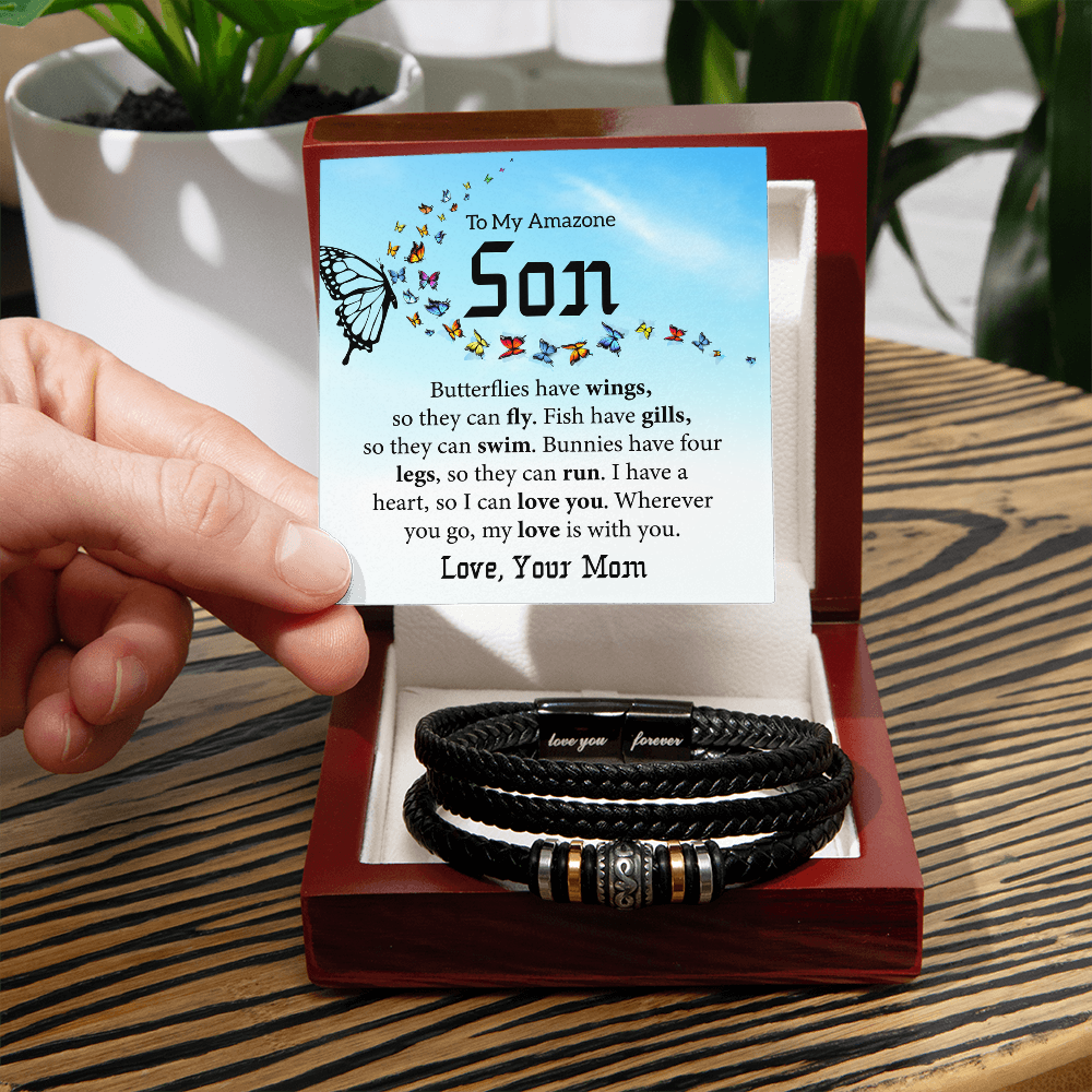 Love You Forever Bracelet For Son