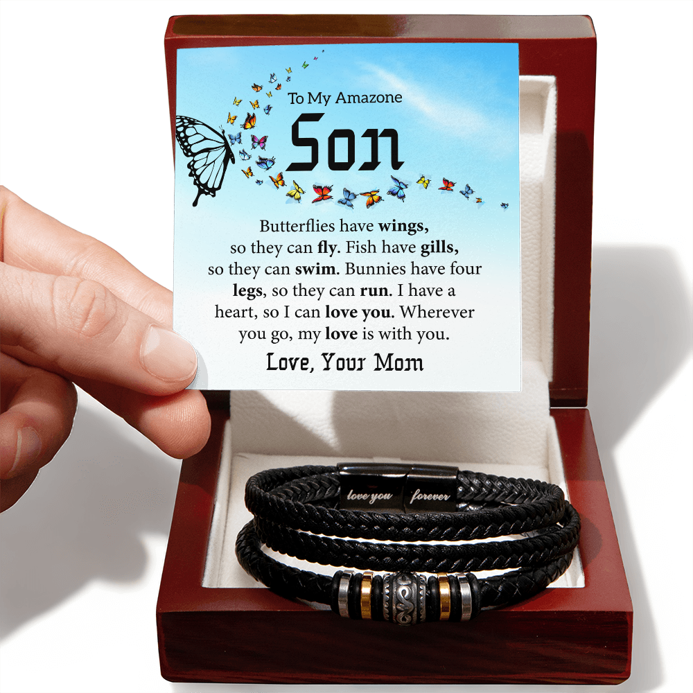 Love You Forever Bracelet For Son