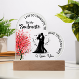 Acrylic Heart Plaque Soulmate