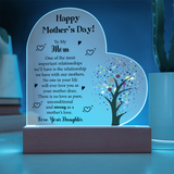 Acrylic Heart Plaque For Mom