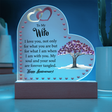 Acrylic Heart Plaque For Wife