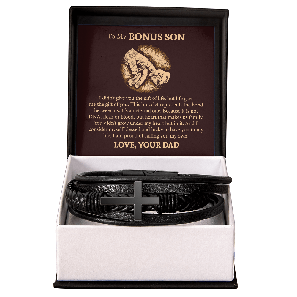 Men's Cross Bracelet For Bonus Son