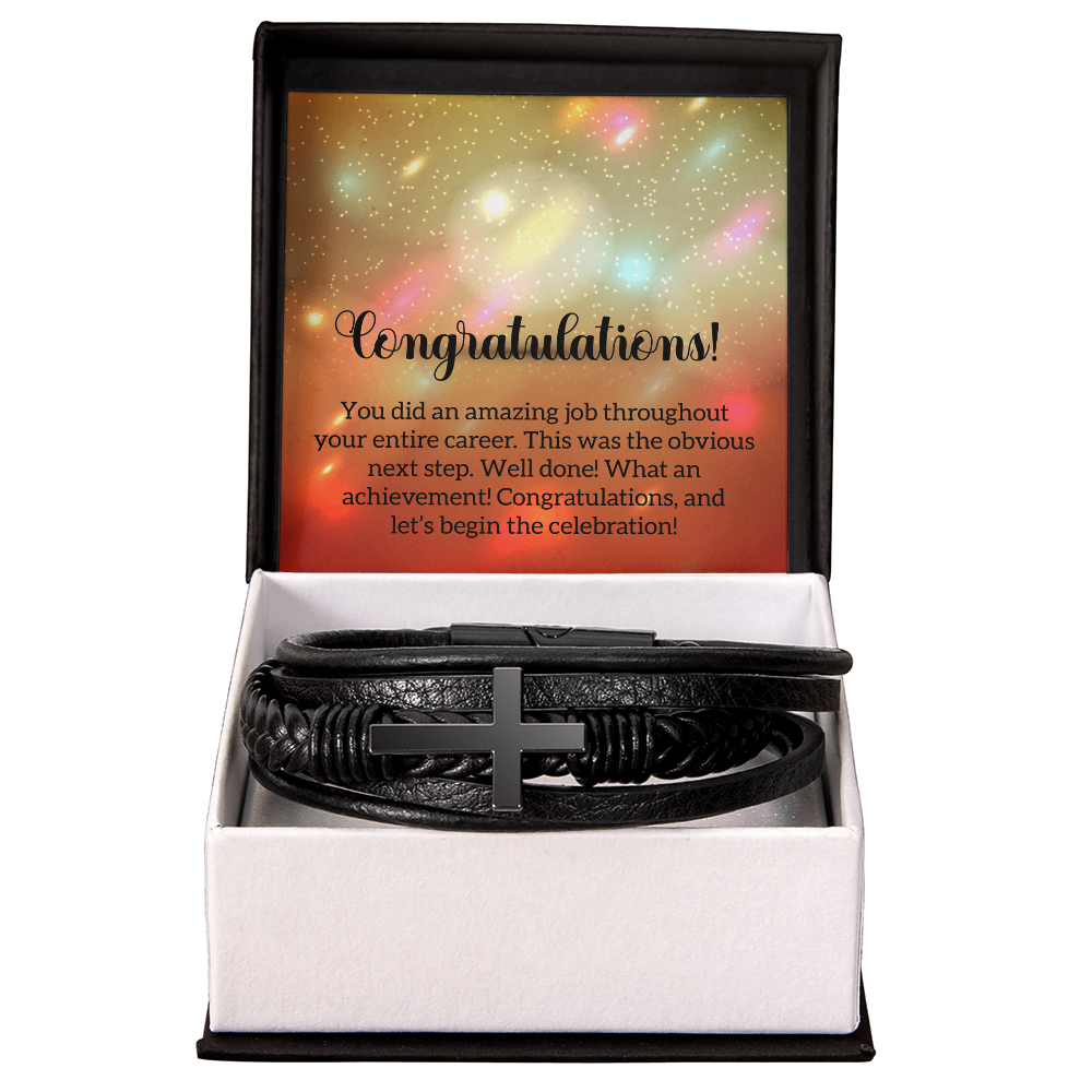 Men's Cross Bracelet For Congratulaton