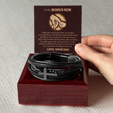 Men's Cross Bracelet For Bonus Son