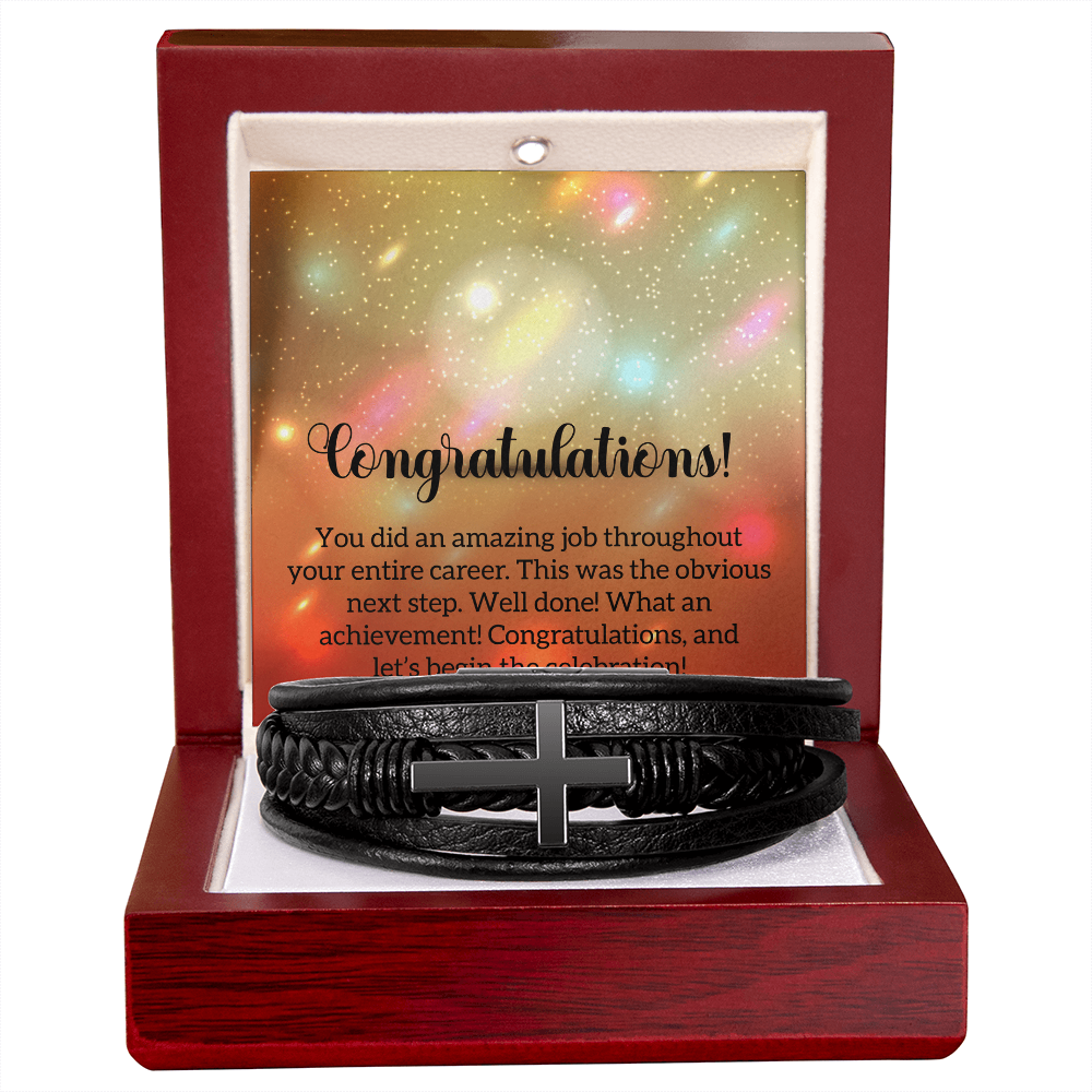 Men's Cross Bracelet For Congratulaton