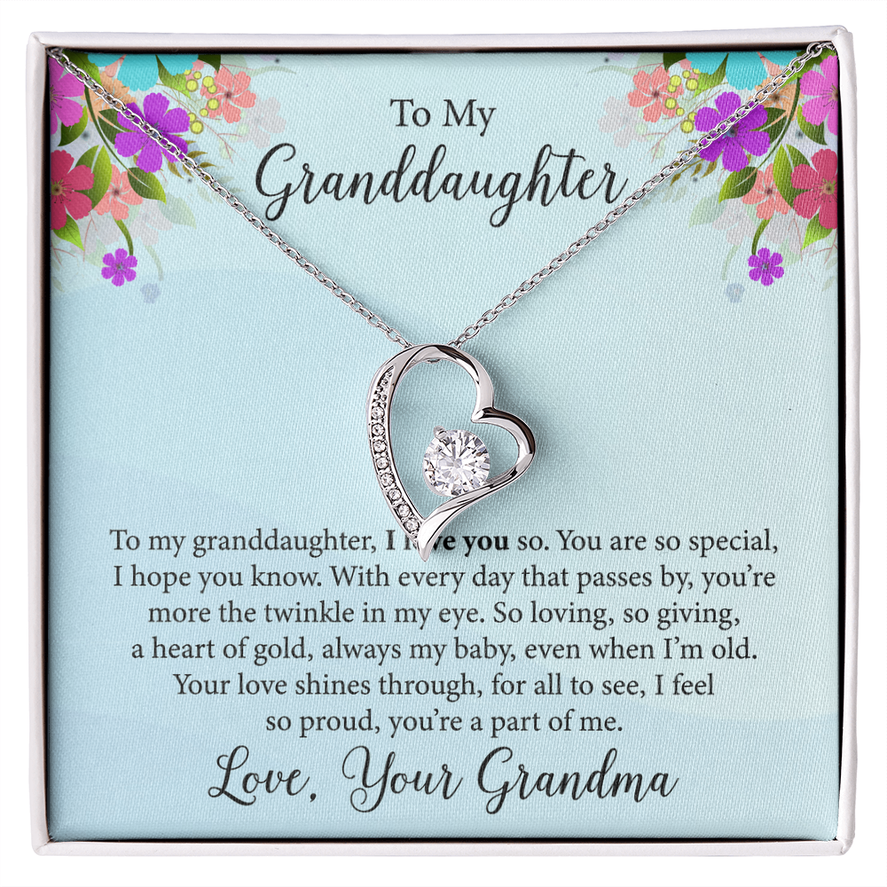 Forever Love Necklace For Granddaughter