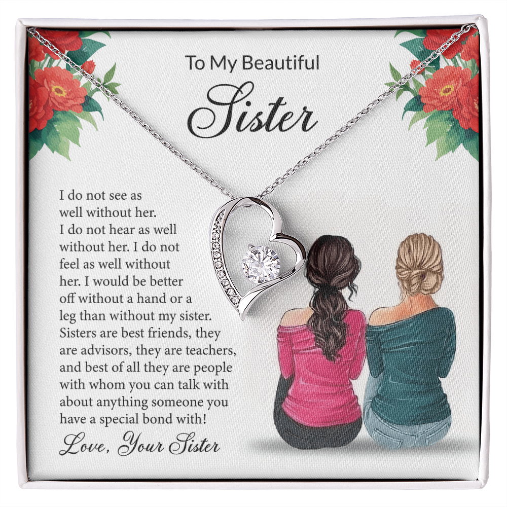 Forever Love Necklace For Sister