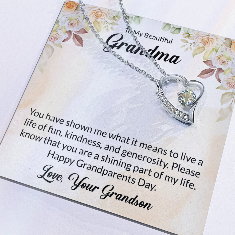 Forever Love Necklace For Grandma