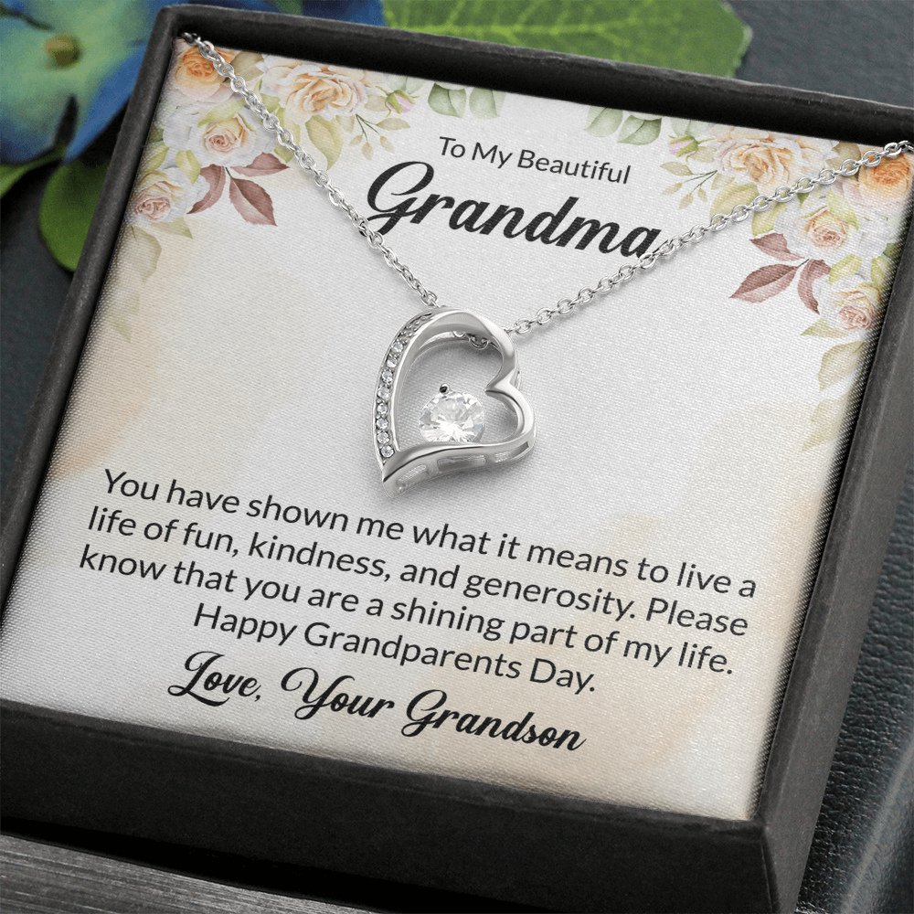 Forever Love Necklace For Grandma