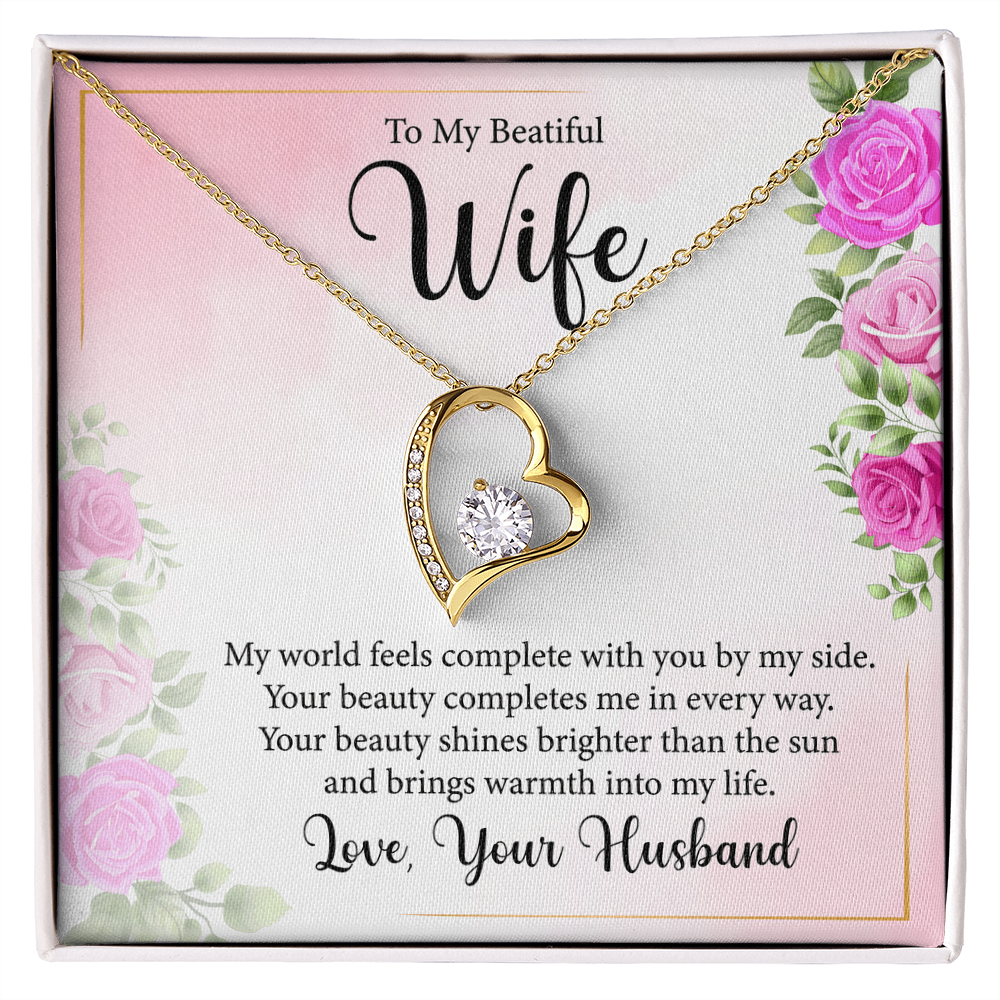 To My Wife, Forever Love Necklace