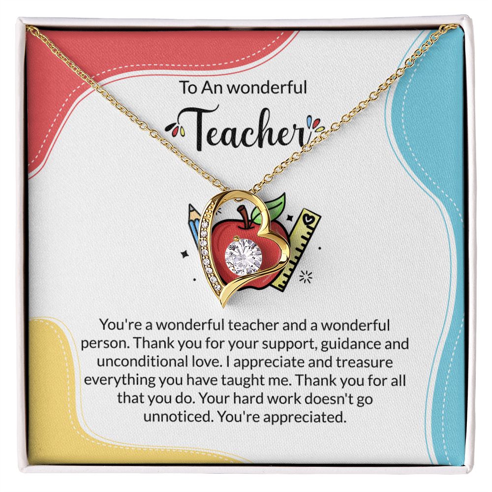 Forever Love Necklace For Teacher