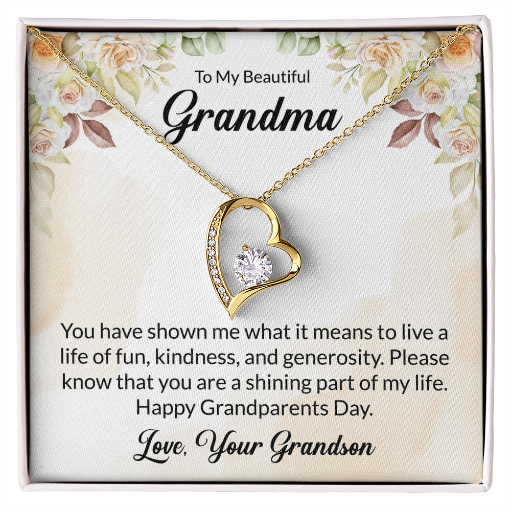 Forever Love Necklace For Grandma