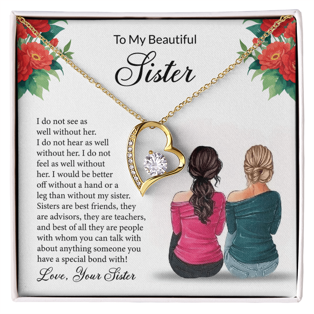 Forever Love Necklace For Sister