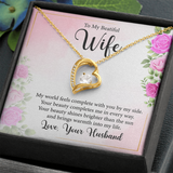 To My Wife, Forever Love Necklace