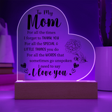 Acrylic Heart Plaque For Mom