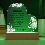 Acrylic Heart Plaque For Soulmate