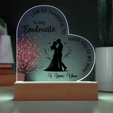 Acrylic Heart Plaque Soulmate