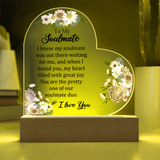 Acrylic Heart Plaque For Soulmate