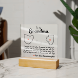 Acrylic Square Plaque For Grandma