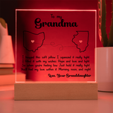 Acrylic Square Plaque For Grandma