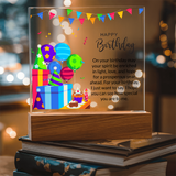 Acrylic Square Plaque For Birthday Gift