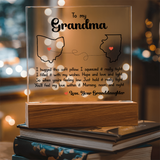 Acrylic Square Plaque For Grandma