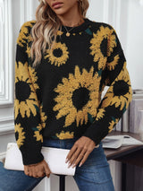 Sunflower Round Neck Long Sleeve Sweater