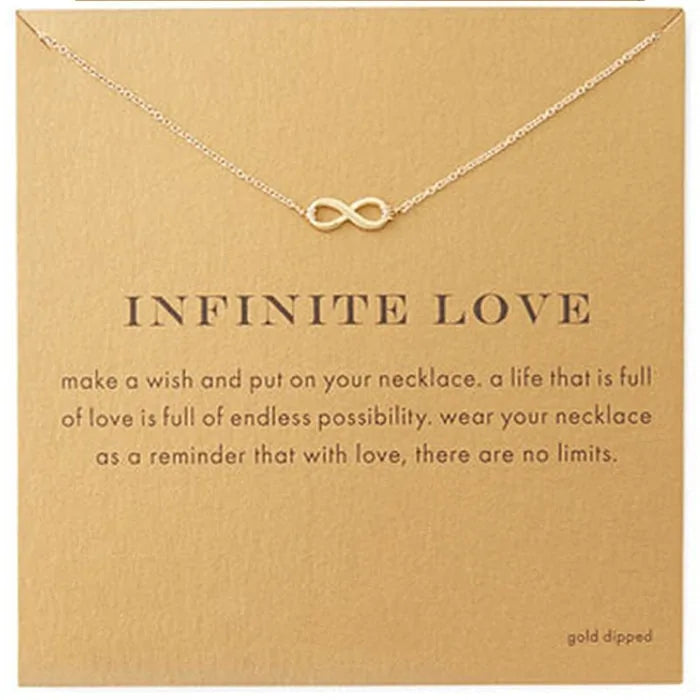 Gold Key Circle Necklace: Minimalist Infinity Pendant for Women