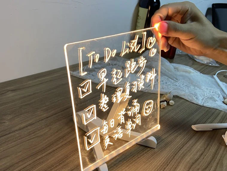 Light Up Acrylic Message Board