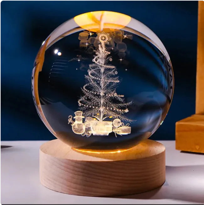 3D Planetary Crystal Ball Night Light