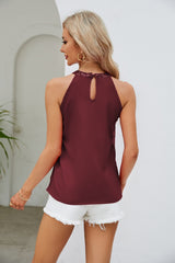 Sequin Grecian Neck Tank