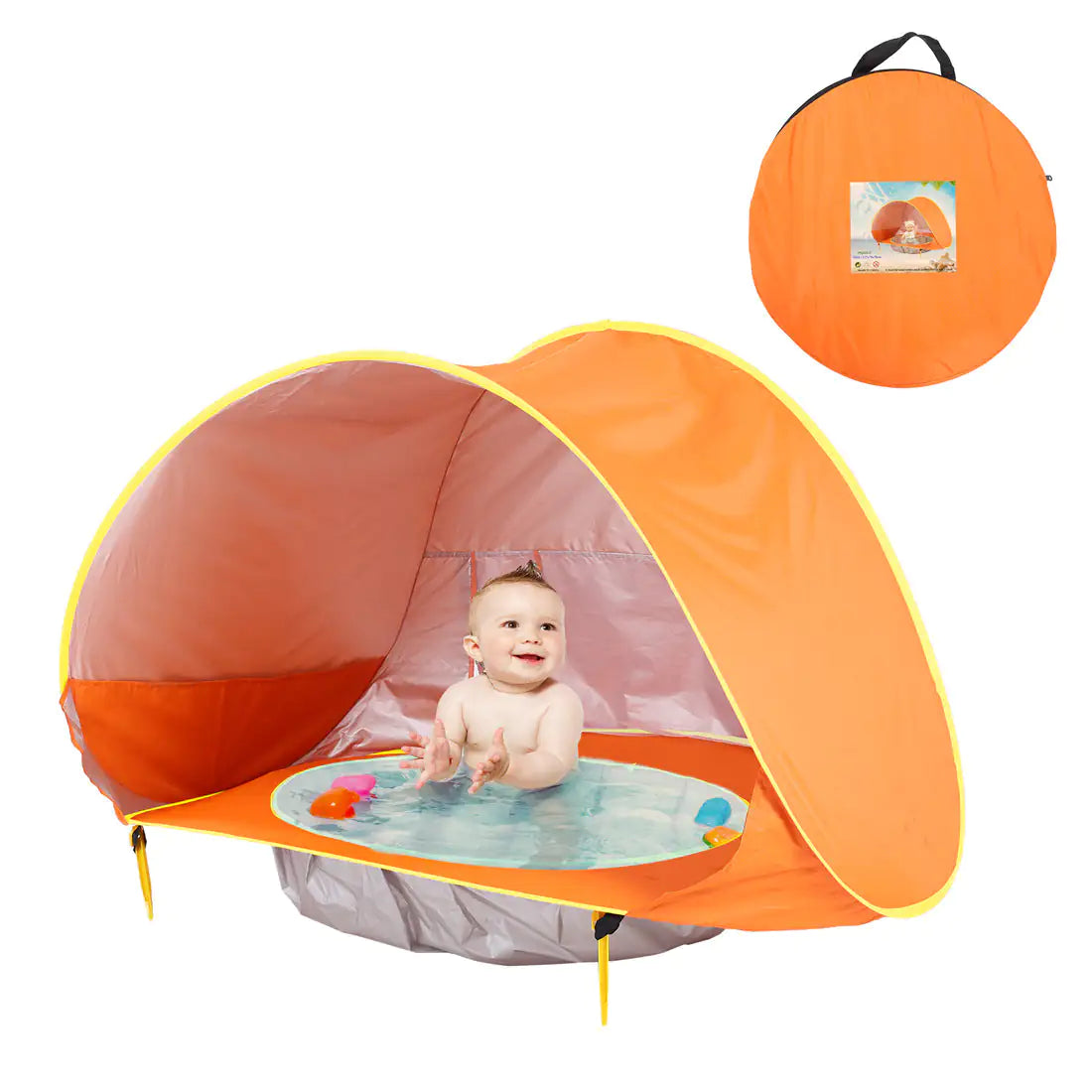 Baby Beach Tent: Easy Fold-Up Waterproof Sun Awning Tent