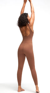 Crisscross Wide Strap Active Jumpsuit