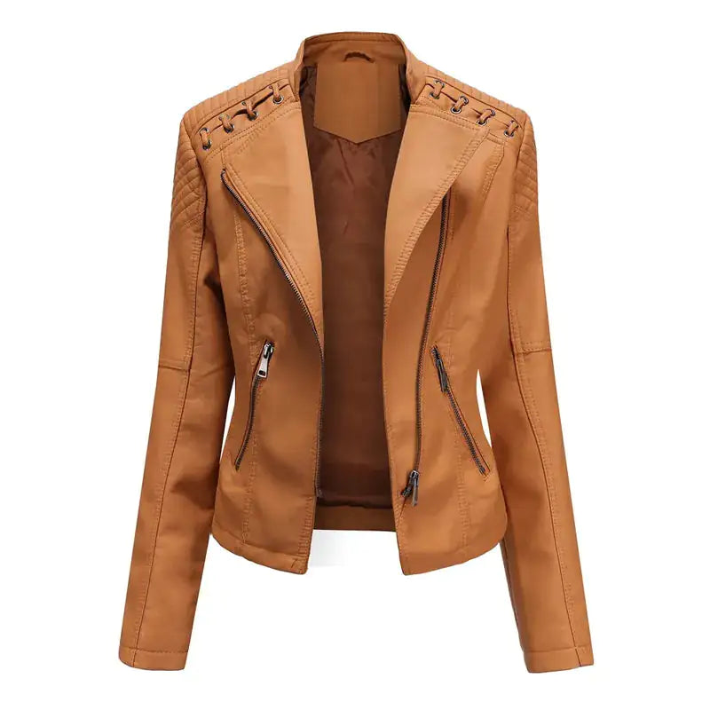 Feminine Leather Jacket