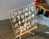 Light Up Acrylic Message Board