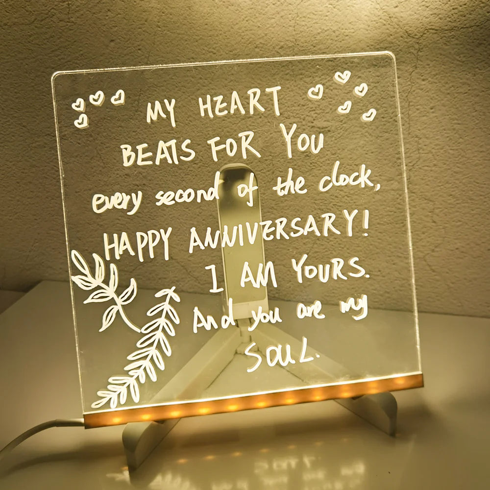 Creative Message Board Holiday Lamp