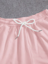 Drawstring Pocketed Elastic Waist Shorts